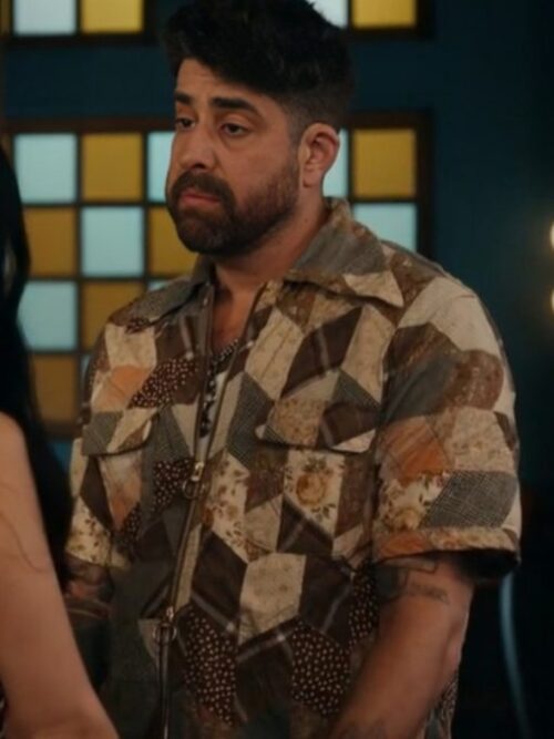 The Equalizer S5 Harry Keshegian Patchwork Print Shirt