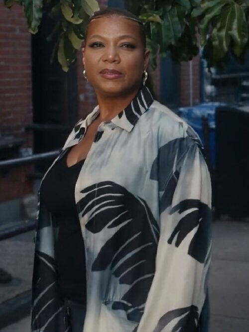 The Equalizer Robyn McCall Leaf Print Trench Coat