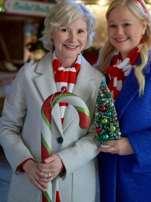 Holiday Mismatch 2024 Beth Broderick Long Coat