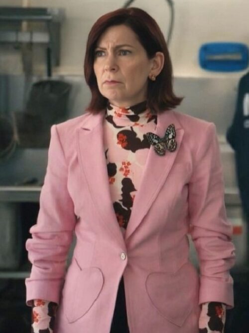 Elsbeth 2024 Carrie Preston Pink Heart Blazer