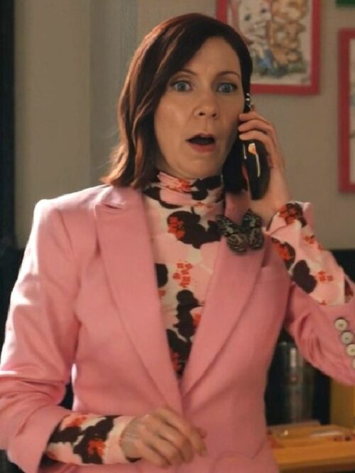 Elsbeth 2024 Carrie Preston Pink Heart Blazer