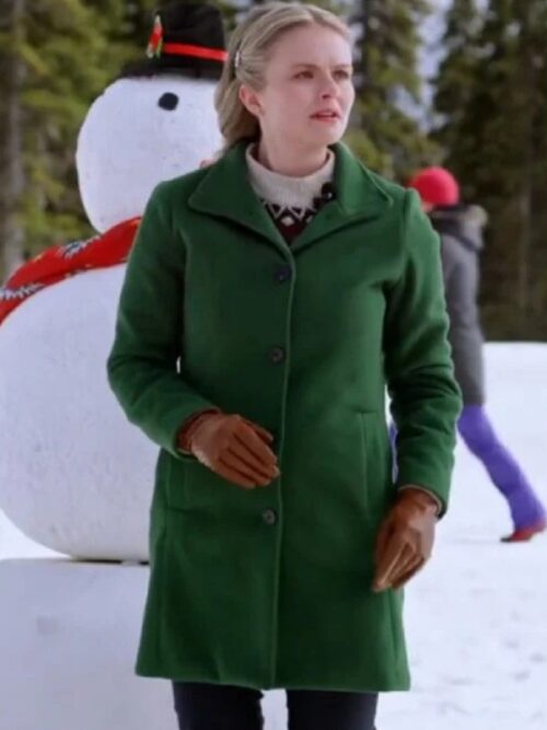Snowy with a Chance of Christmas Andrea Brooks Green Coat