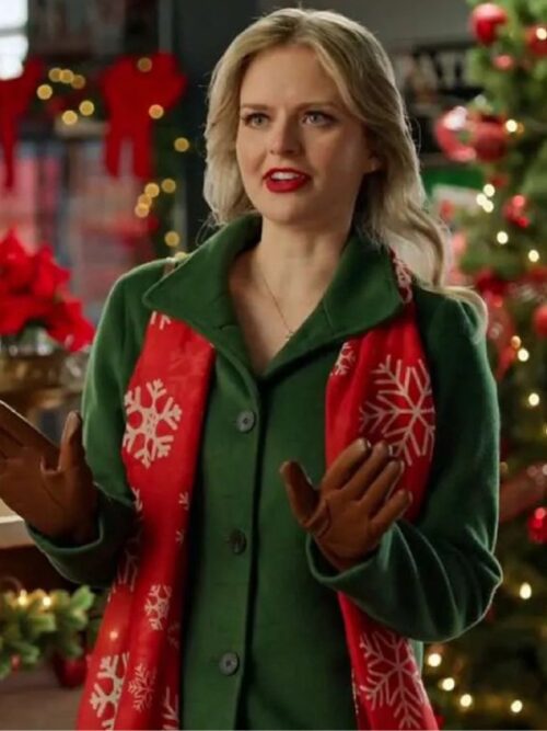 Snowy with a Chance of Christmas Andrea Brooks Green Coat
