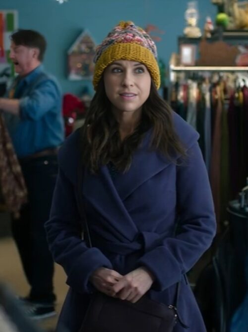 Hot Frosty 2024 Lacey Chabert Blue Coat