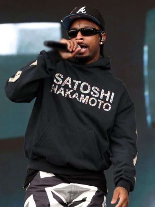 21 Savage Satoshi Nakamoto Black Hoodie