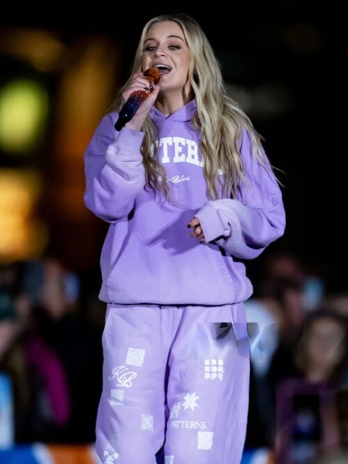 Kelsea Ballerini Purple Sweatsuit
