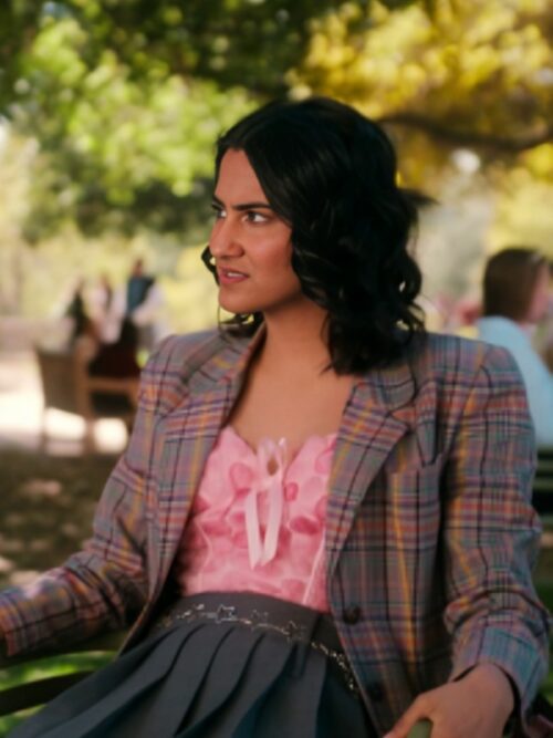 The Sex Lives of College Girls S3 Amrit Kaur Bela Plaid Blazer
