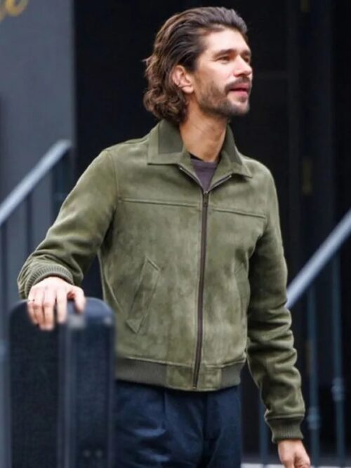 Black Doves 2024 Ben Whishaw Suede Jacket