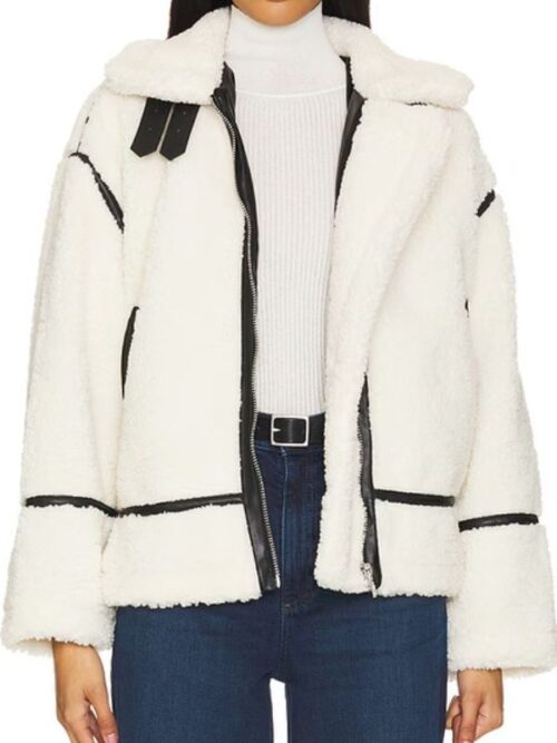 Christina In The Country S2 Christina Hall White Sherpa Jacket