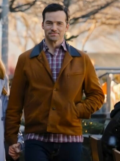 Our Little Secret 2024 Ian Harding Brown Jacket