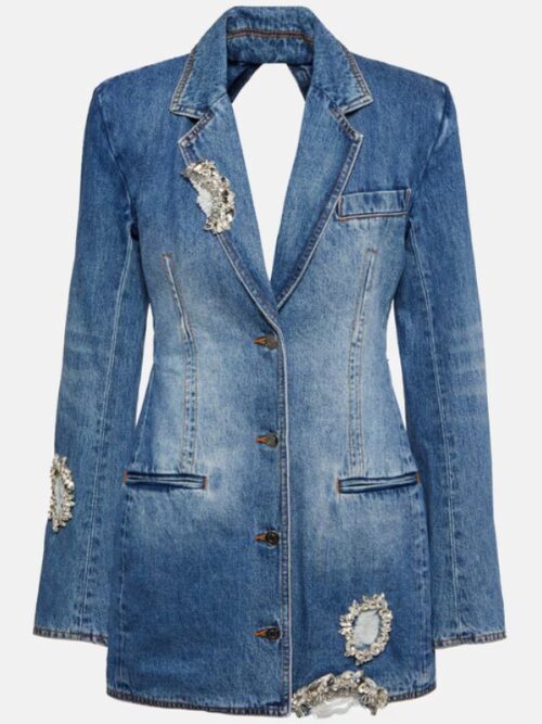 Real Housewives Of Beverly Hills Garcelle Beauvais Denim Blazer