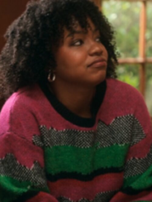 The Sex Lives of College Girls S3 Willow Multi-Color Sweater