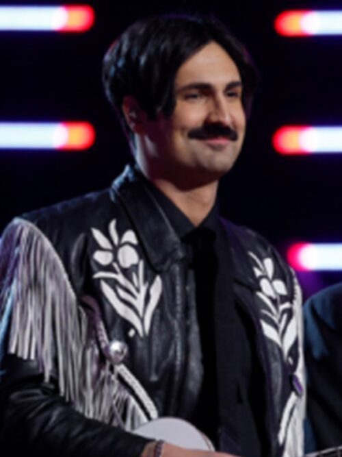 The Voice S26 Danny Joseph Fringed Leather Jacket