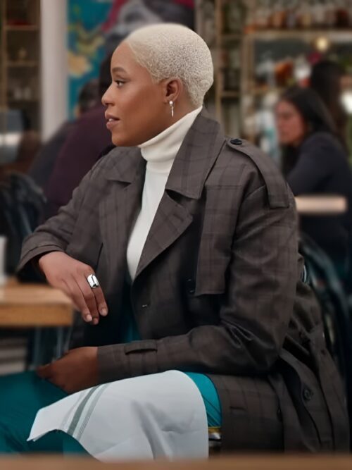 Harlem S3 Jerrie Johnson Checked Trench Coat