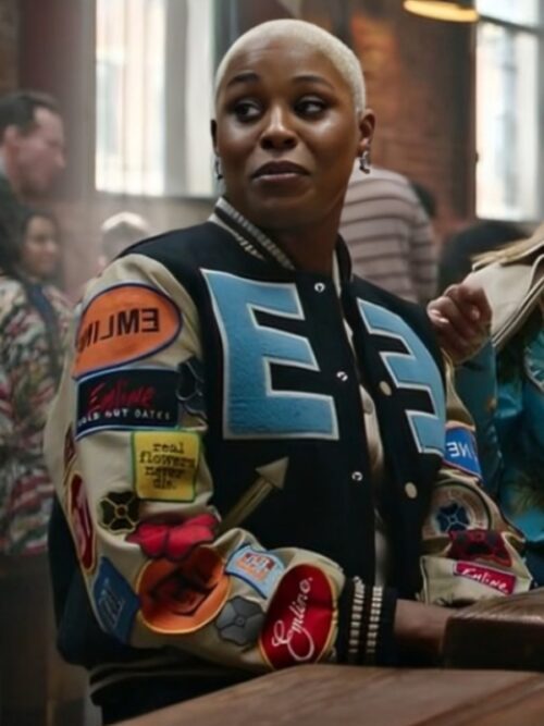 Harlem S03 Jerrie Johnson Black Letterman Jacket