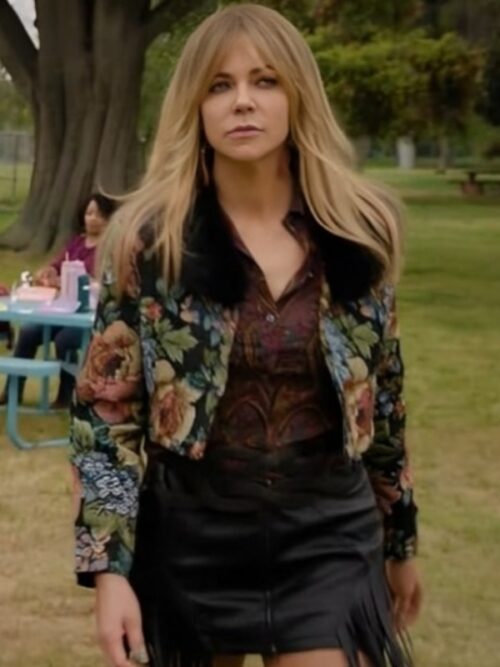 High Potential 2025 Kaitlin Olson Floral Cropped Jacket