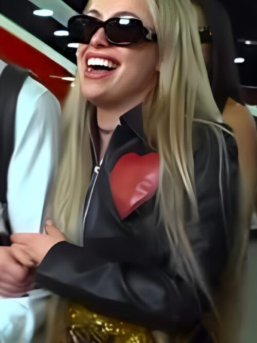 WWE Raw 2025 Gionna Daddio Red Hearts Leather Jacket