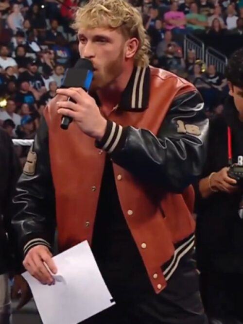 Logan Paul Smackdown Brown Bomber Jacket