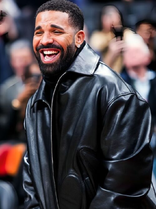 Warriors vs Raptors Game Drake Leather Jacket