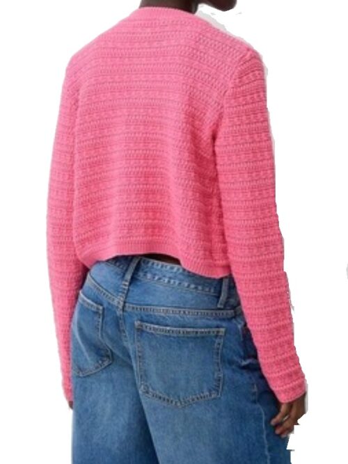 Ici Tout Commence 2025 Aaricia Lemaire Pink Cardigan