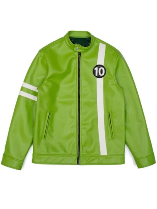 Ben 10 Green Leather Jacket For Men & Women