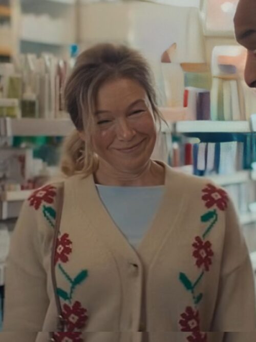 Bridget Jones Mad About the Boy Renée Zellweger Floral Cardigan