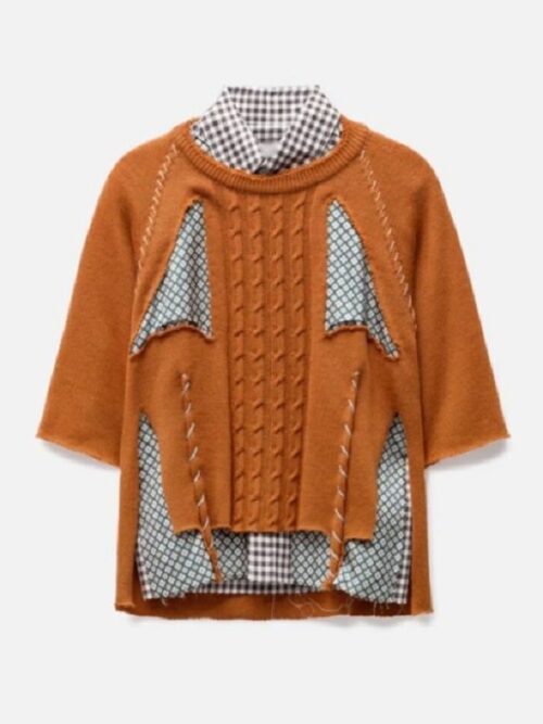 Han Ji-min, styled in an Orange Hybrid Shirt inspired by her role in Love Scout 2025.