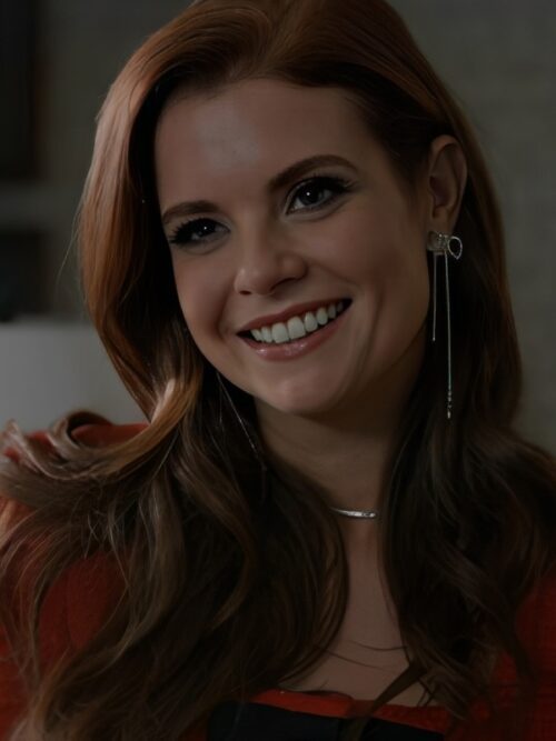 JoAnna Garcia Swisher Sweet Magnolias S04 Maddie Townsend Red Bow Cardigan