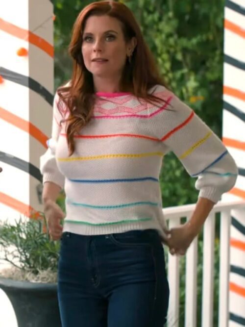 Sweet Magnolias S4 JoAnna Swisher Rainbow Striped Sweater