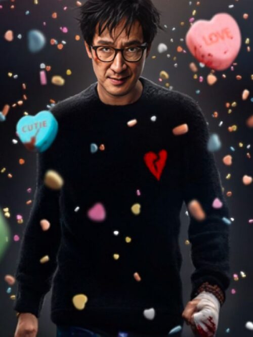 Love Hurts 2025 Ke Huy Quan Red Heart Sweatshirt