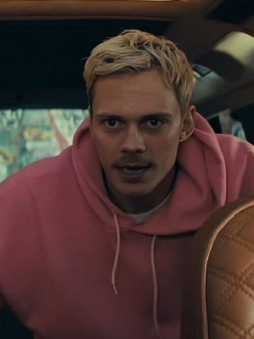 Locked Bill Skarsgård Pink Hooded Sweatshirt