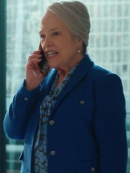 Matlock S1 Kathy Bates Blue Tweed Blazer