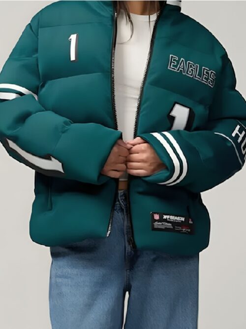 Savannah Guthrie The Today Show 2025 Green Puffer Eagles Jacket