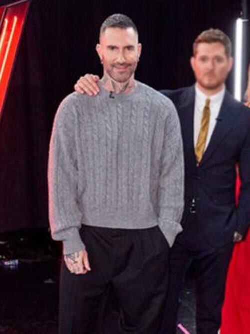 The Voice S27 Adam Levine Grey Sweater