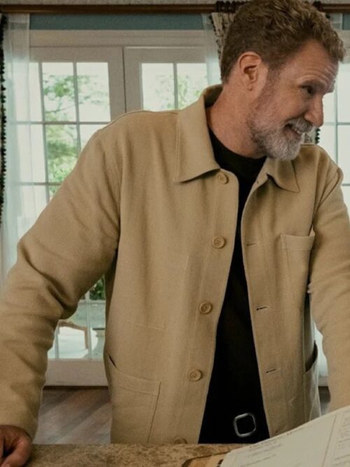 You’re Cordially Invited 2025 Will Ferrell Beige Jacket