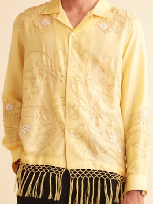 Blake Lively Movie It Ends With Us 2024 Lily Bloom Yellow Floral Shirt