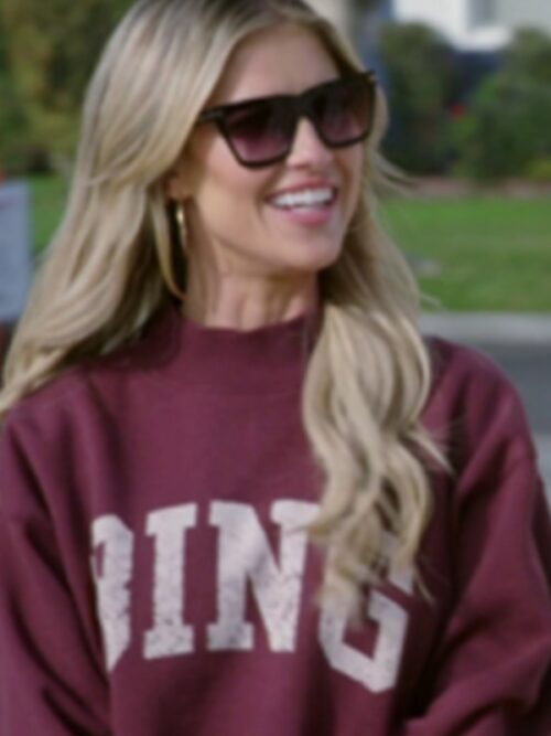 The Flip Off S1 Christina Hall Burgundy BING Sweatshirt