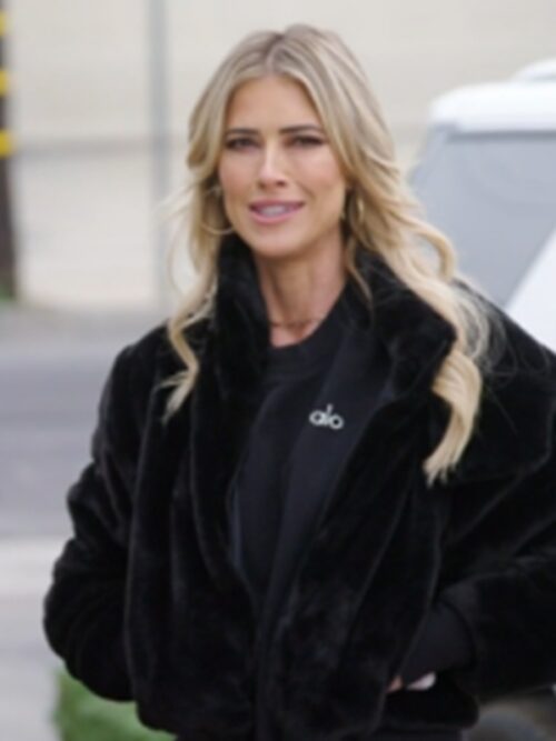 The Flip Off S1 Christina Hall Black Sherpa Jacket
