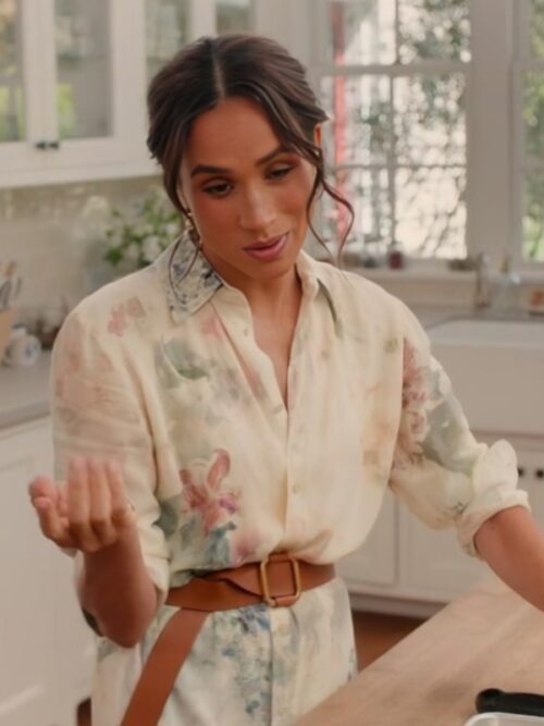 With Love Meghan Markle Floral Shirt