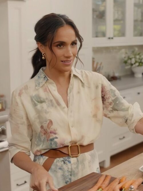 With Love Meghan Markle Floral Shirt
