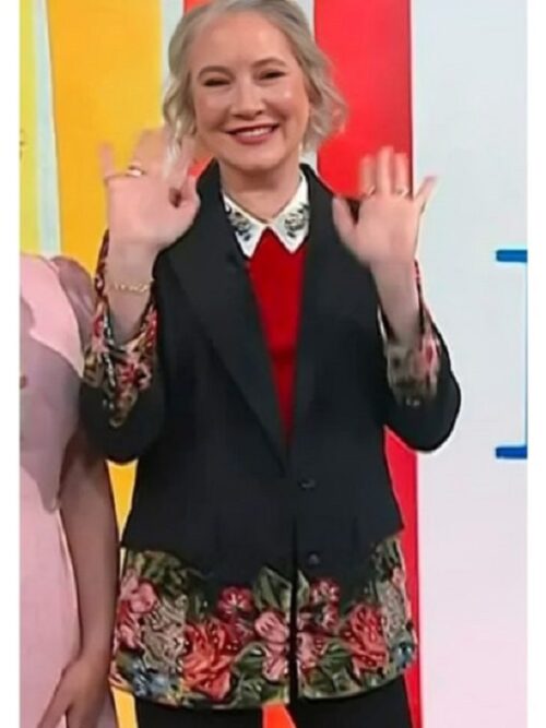 The Today Show Clea Shearer Floral Blazer with elegant floral patterns and tailored fit for a stylish look.