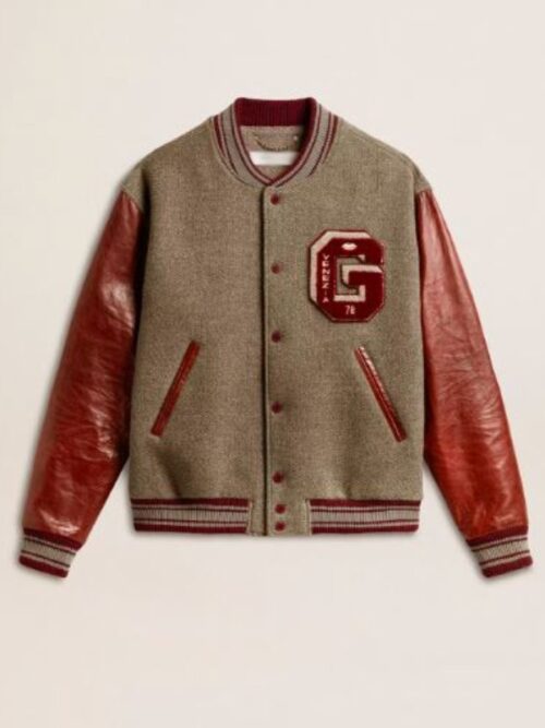 The voice S27 Michael Buble Gray Red Varsity jacket