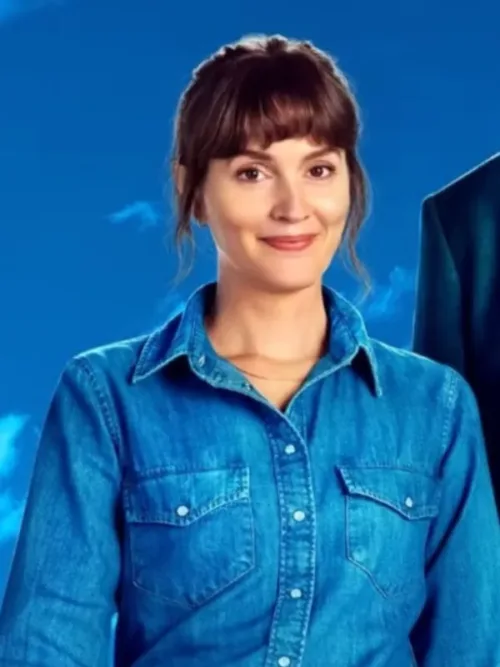Lou Good Cop/Bad Cop Leighton Meester Blue Denim Shirt