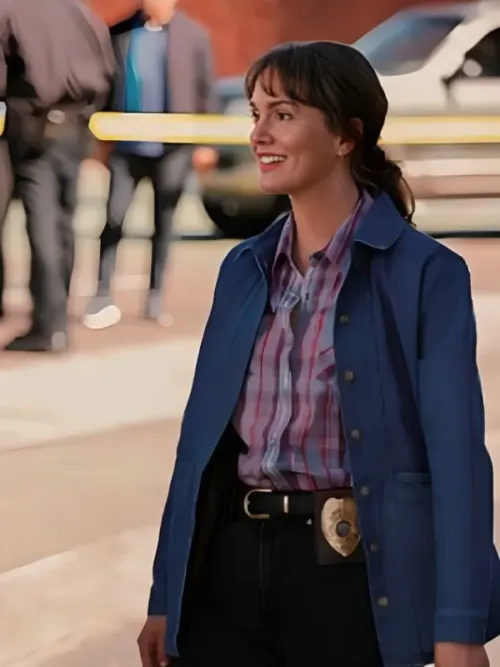 Lou Hickman Good Cop Bad Cop 2025 Leighton Meester Denim Jacket