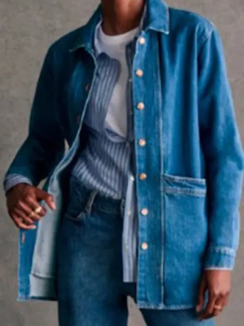 Lou Hickman Good Cop Bad Cop 2025 Leighton Meester Denim Jacket