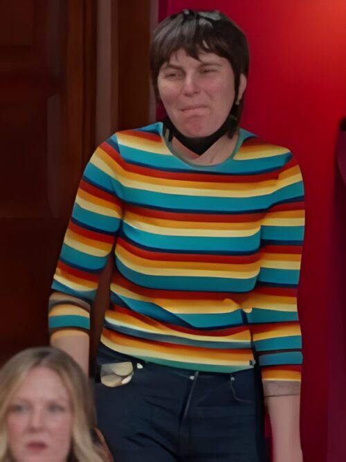 TV Series The Joe Schmo Show 2025 Rainbow Striped Sweater