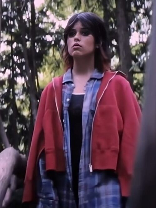 Death of a Unicorn Jenna Ortega Red Hoodie 4
