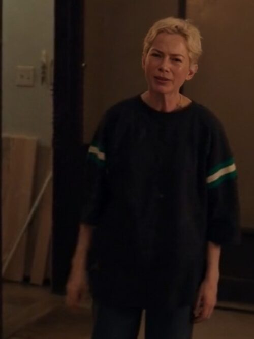 Dying for Sex Michelle Williams Striped T-Shirt